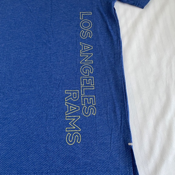 MSX Michael Strahan NFL Los Angeles Rams Mens T-Shirt Size Large Blue - Picture 7 of 11